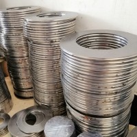 金属密封包覆垫定做耐高温四氟金属缠绕垫