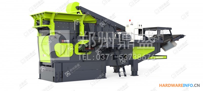 移动破碎站，轮胎行走的破碎车