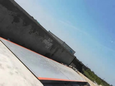 嘉兴优科3米宽80吨100吨120吨地磅汽车衡 汽车衡台中衡