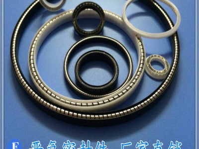 泛塞封 聚四氟乙烯耐高温弹簧张力密封圈