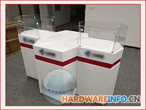 五金工具展台 南京企业展厅展台 多边形展台定制