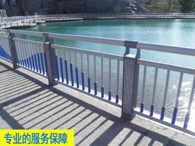 市政景观带灯护栏多少钱一米 深圳江河边铁栏杆 揭阳市政防撞栏