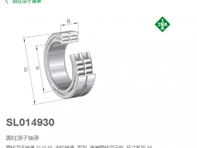 代理德国INA轴承SL014930-A