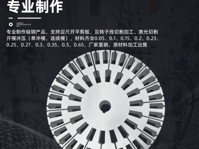 宝钢硅钢片B35A230 卷料批发与定转子铁芯来图定制加工