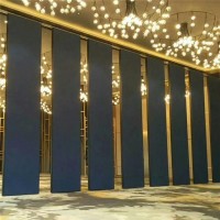 酒店隔断包间活动屏风饭店包厢隔音吊轨移门宴会厅移动折叠隔断墙