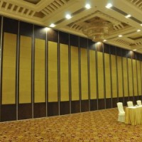 酒店隔断包间活动屏风饭店包厢隔音吊轨移门宴会厅移动折叠隔断墙