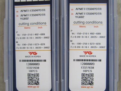 韩国YG 数控刀片 APMT113504PDTR-YG602