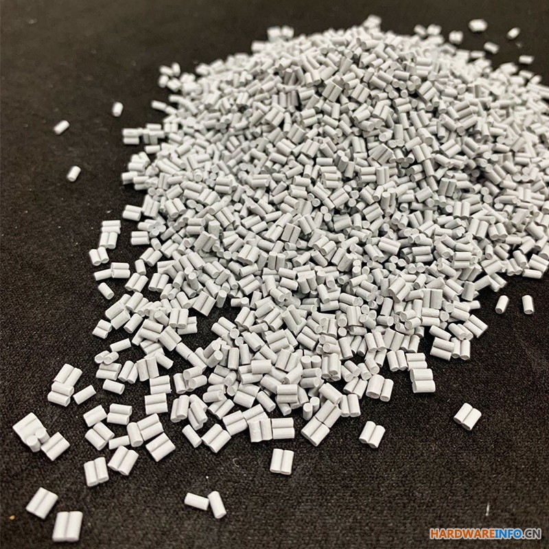 浅灰色母粒树脂着色用混合物彩色塑料颗粒耐高温塑胶粒