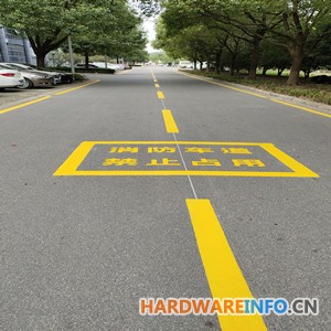 沙家浜消防车道画线 昆山小区及厂区消防通道标线网格线标志线