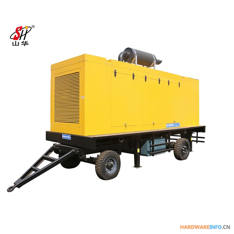 华力机电三相移动电站 柴油发电机组400KW 低噪音可移动