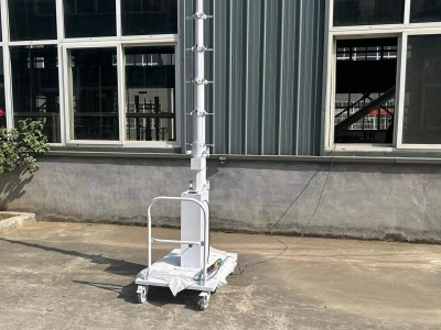 8米手摇式车载升降杆避雷针手电一体化升降杆通信天线升降避雷针