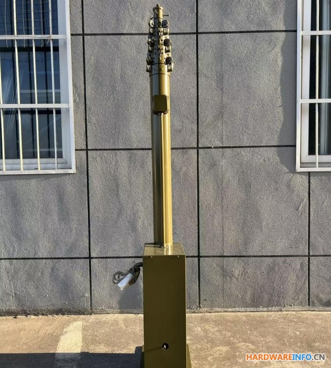 电动升降杆避雷针 车载伸缩杆接闪器 电动可移动防雷装置