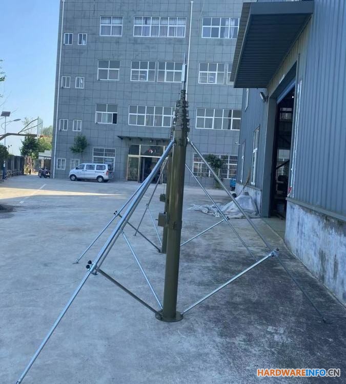 方舱升降杆避雷针 快装式天线伸缩杆 碳纤维照明灯支撑杆