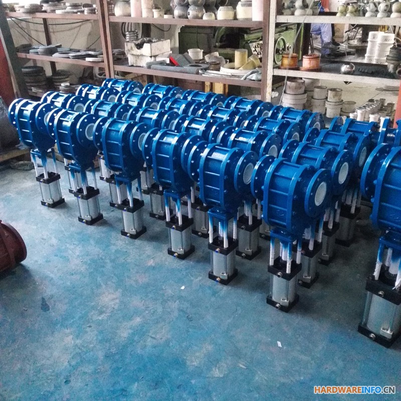 徽高气动耐磨陶瓷双闸板阀双滑阀Z644TC-10C