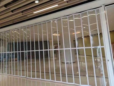 河北地铁站水晶折叠门厂家安装，任丘高铁站水晶折叠门生产厂家