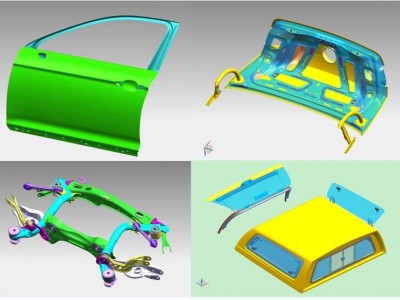 钣金件三维扫描 尺寸测量 3d打印建模 冲压件逆向工程