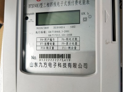 三相电子式预付费电表