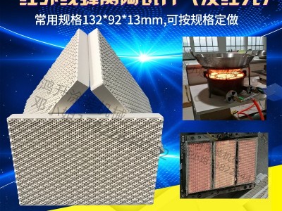 源头厂家 瓦斯炉头专用红外线蜂窝陶瓷片 燃气陶瓷面板