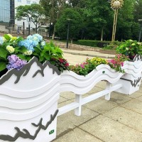 湖州花箱,上海高架桥花箱,浙江护栏花箱,杭州公园椅