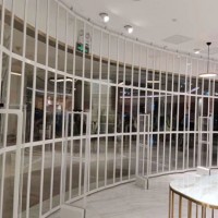 商场商城购物中心水晶折叠门河北任丘厂家