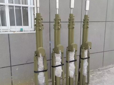 手动升降杆避雷针升降照明灯杆便携式可移动天线桅杆材质可定制
